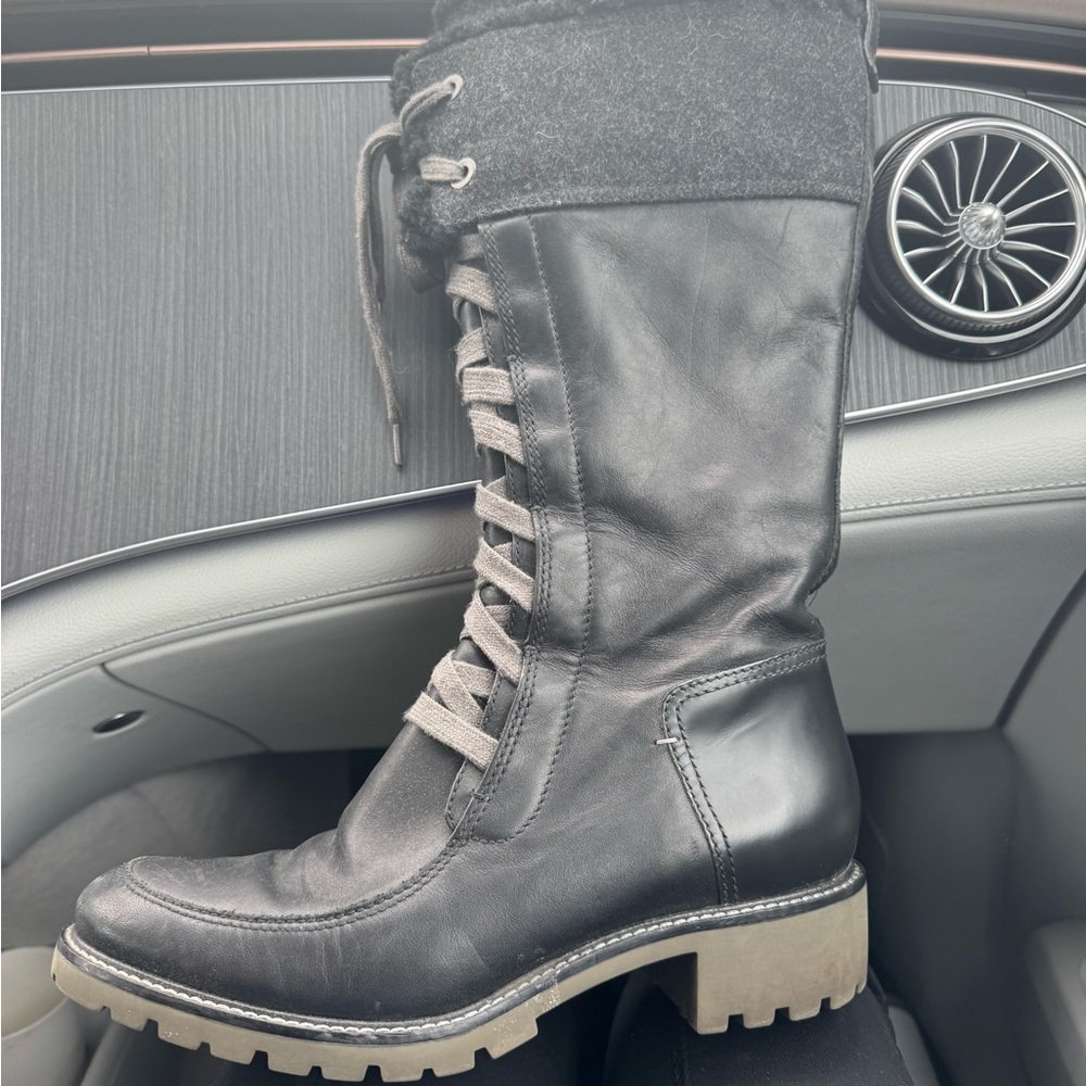 Cole Haan Black Learher boots